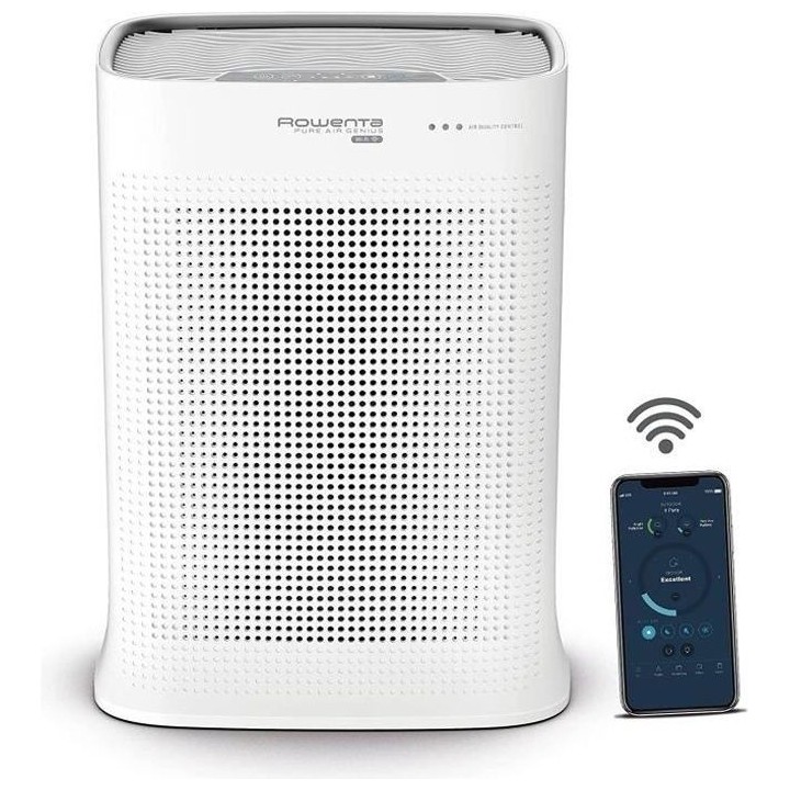 ROWENTA PU3080F0 Pure Air Genius Purificateur d'air connecté, 4 nivea