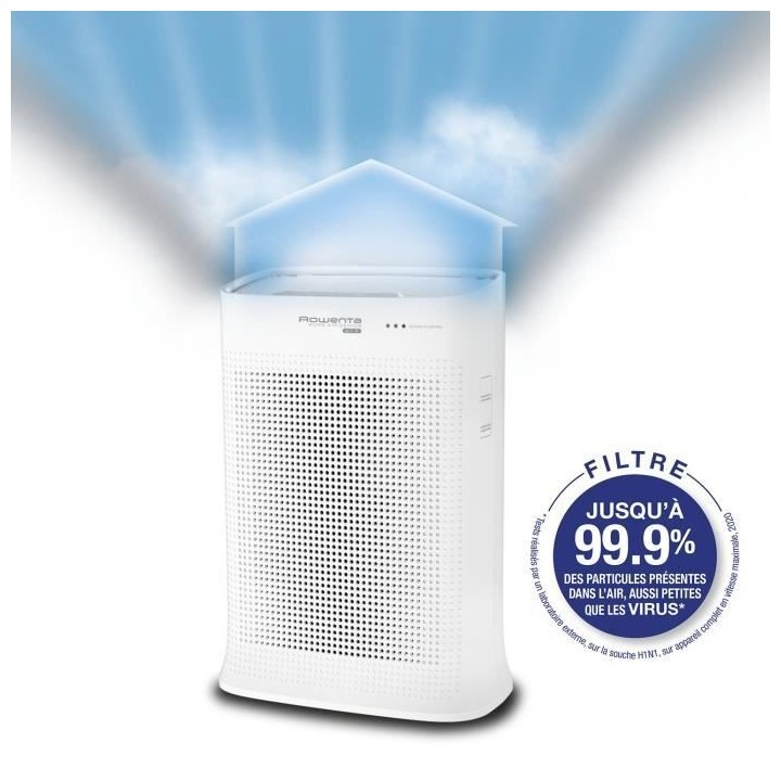 ROWENTA PU3080F0 Pure Air Genius Purificateur d'air connecté, 4 nivea