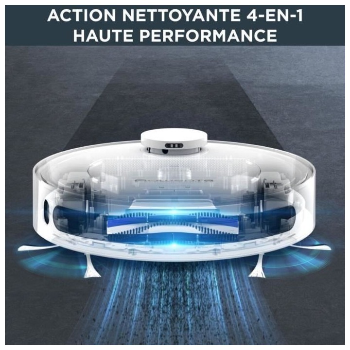 ROWENTA RR7687WH X-Plorer Serie 75 Aspirateur robot Total Care 4en1, A
