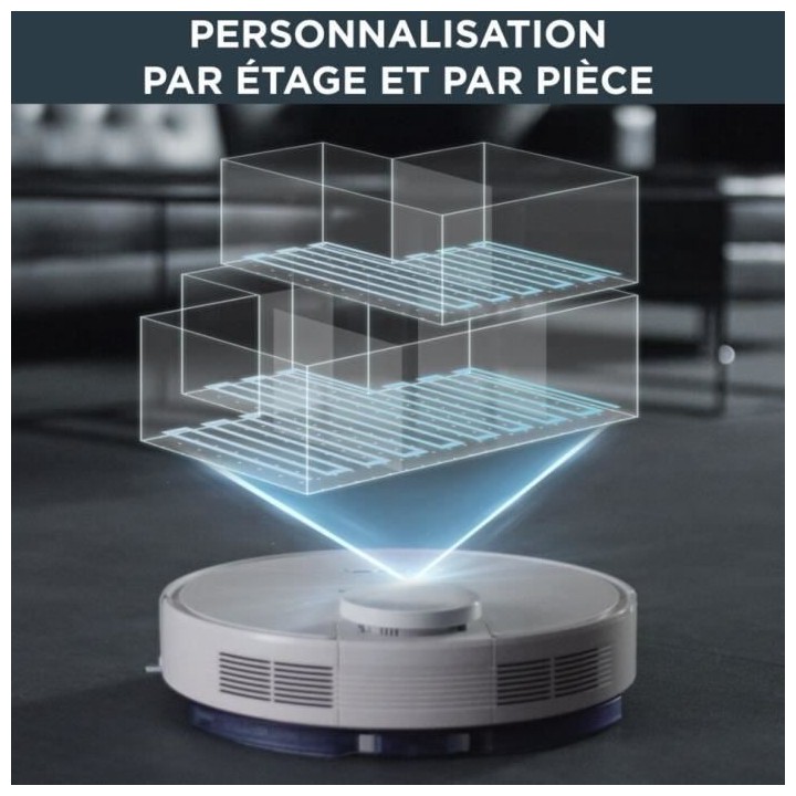 ROWENTA RR7687WH X-Plorer Serie 75 Aspirateur robot Total Care 4en1, A