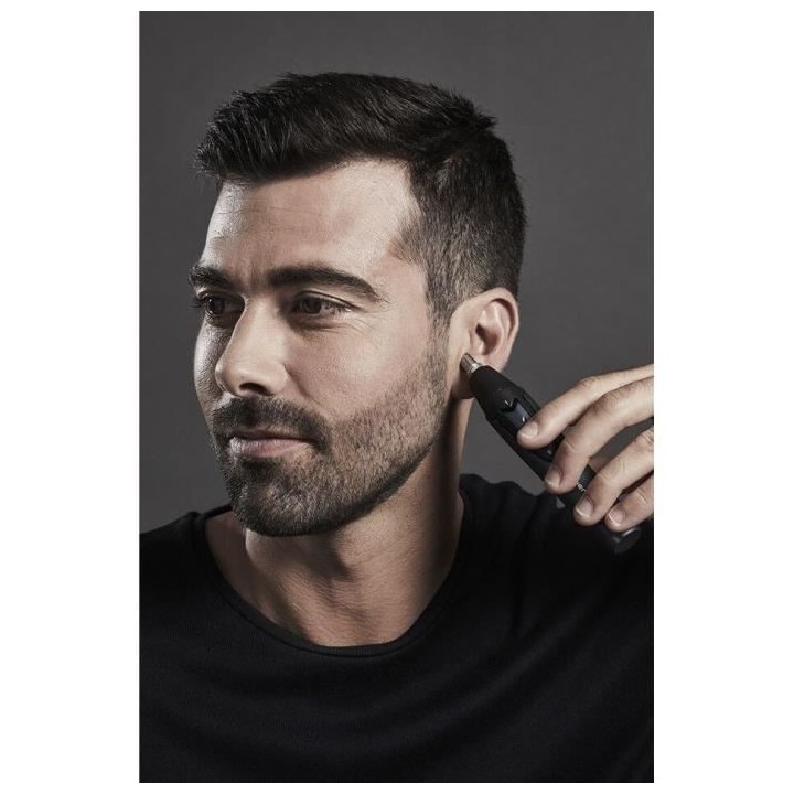 ROWENTA TN3011F0 Tondeuse Nez&Oreilles, Systeme de lame rotative, Tech