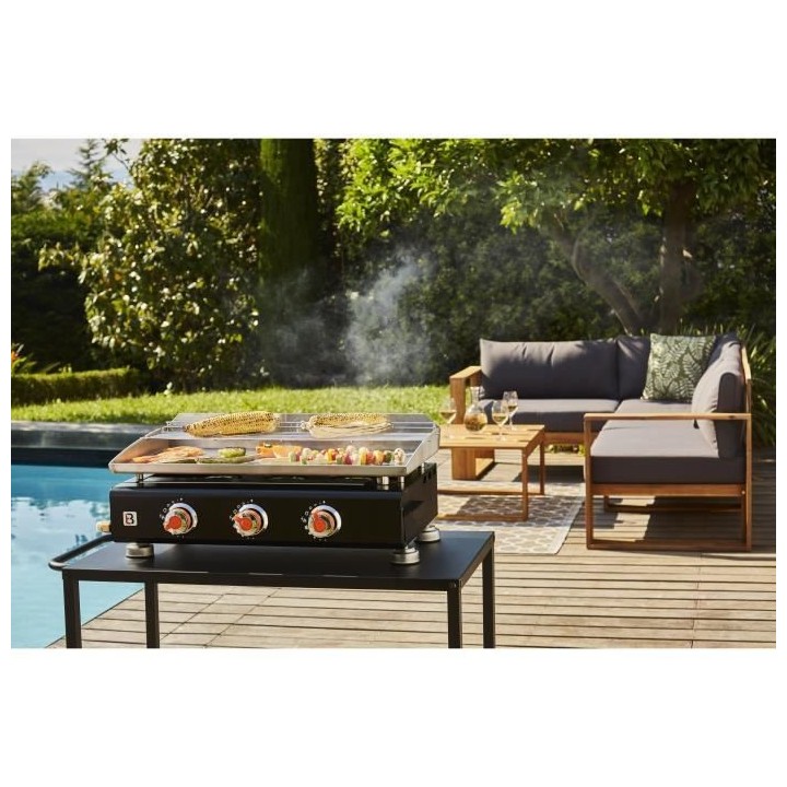 Chariot pour plancha BRASERO - Acier - 85 cm