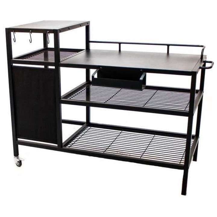 Chariot pour Plancha - Acier Noir