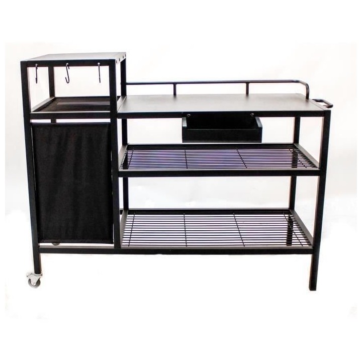 Chariot pour Plancha - Acier Noir