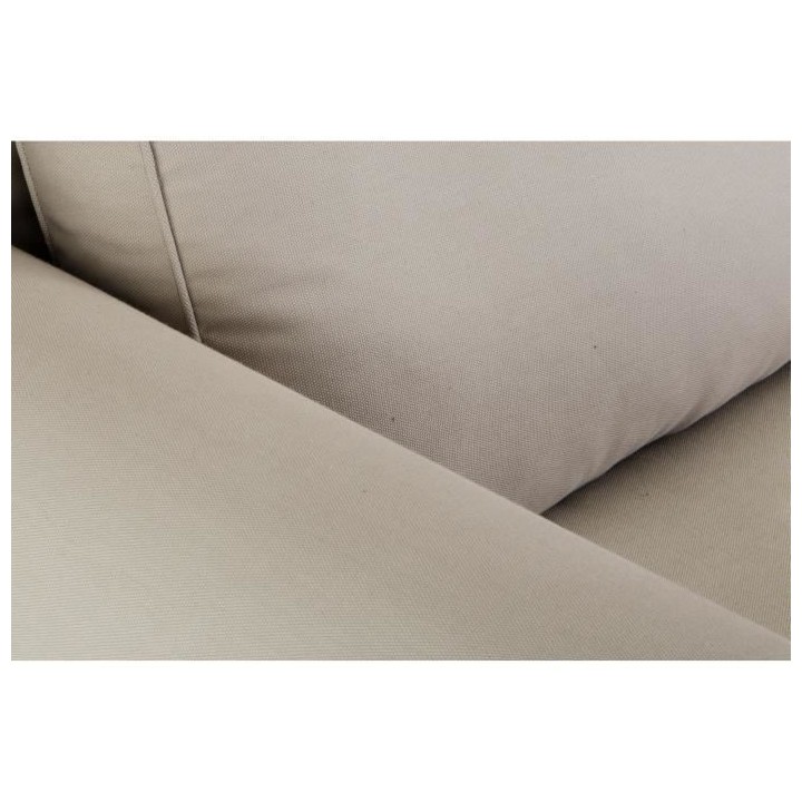 ROY Fauteuil Tissu Beige - L 92 x P 84 x H 81 cm