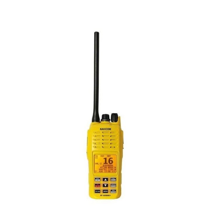 NAVICOM RT420 VHF Portable 5W - Etanche et Flottante - GPS et DSC