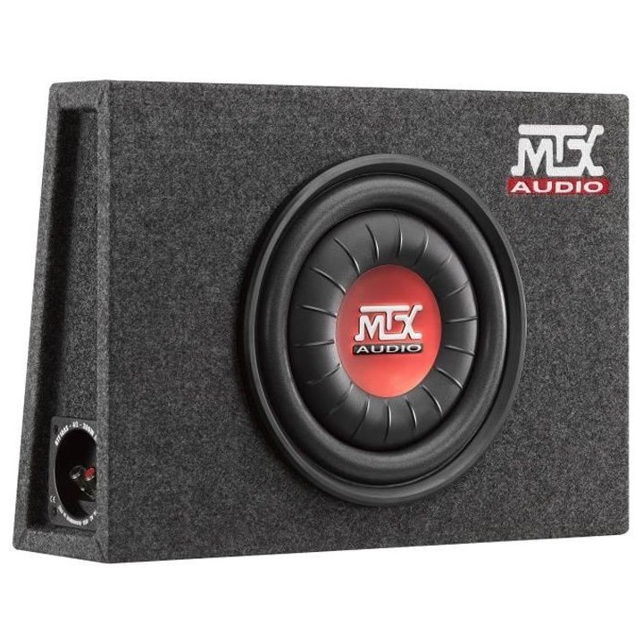 MTX RTF10AS Caisson de grave voiture extra plat clos 25cm 300W RMS 4O