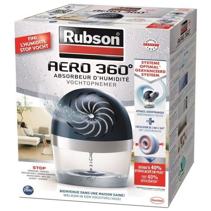 RUBSON Absorbeur Aero 360 Power Tab 20m²