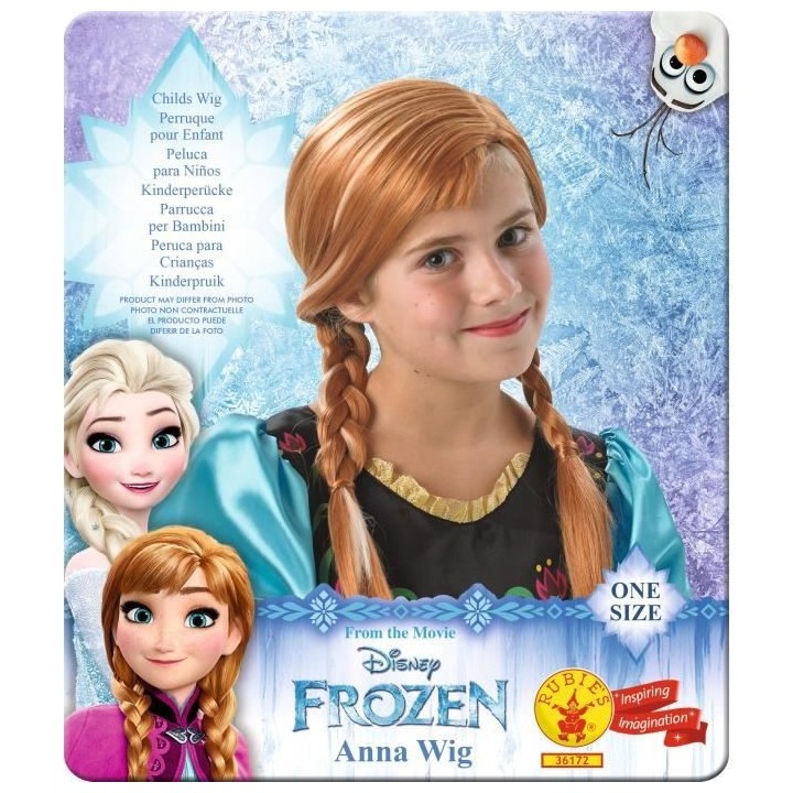 LA REINE DES NEIGES Perruque Anna