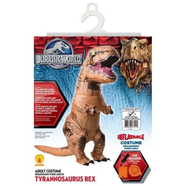 Déguisement Dinosaure T-Rex Adulte Taille Unique - Jurassic World