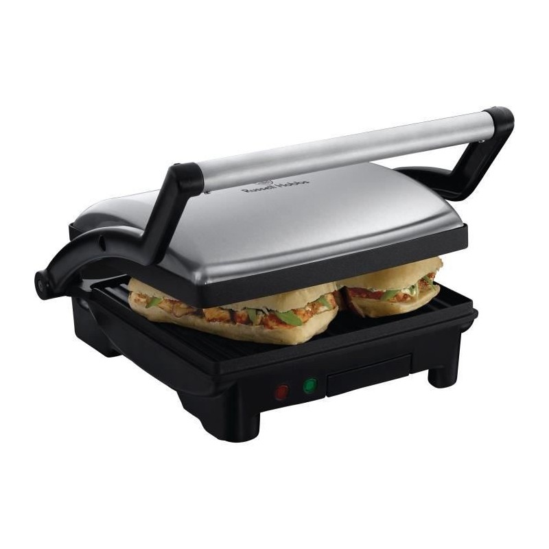 Russell Hobbs 17888-56 Grill 3en 1 CookAtHome Panini, Viande, Plancha Barbecue de Table, Grande Capacité