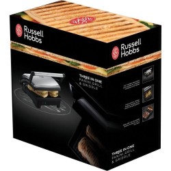 Russell Hobbs 17888-56 Grill 3en 1 CookAtHome Panini, Viande, Plancha Barbecue de Table, Grande Capacité