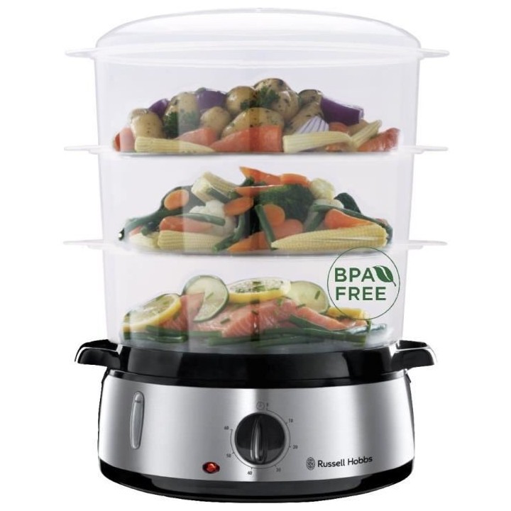 Russell Hobbs 19270-56 Cuiseur Vapeur 9L Programmable Minuteur, Cuiseu