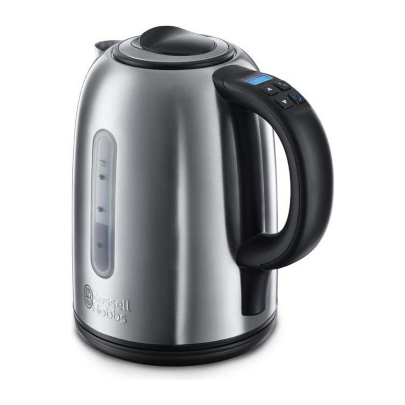 Russell Hobbs 21040-70 Bouilloire 1,7L Buckingham, Silencieuse, Contrôle Température, Sans Fil, Ecran LCD