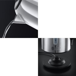 Russell Hobbs 21040-70 Bouilloire 1,7L Buckingham, Silencieuse, Contrôle Température, Sans Fil, Ecran LCD