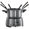 Russell Hobbs 22560-56 Fondue Electrique Fiesta 1200W pour 6 Personnes, Inox Compatible Lave Vaisselles