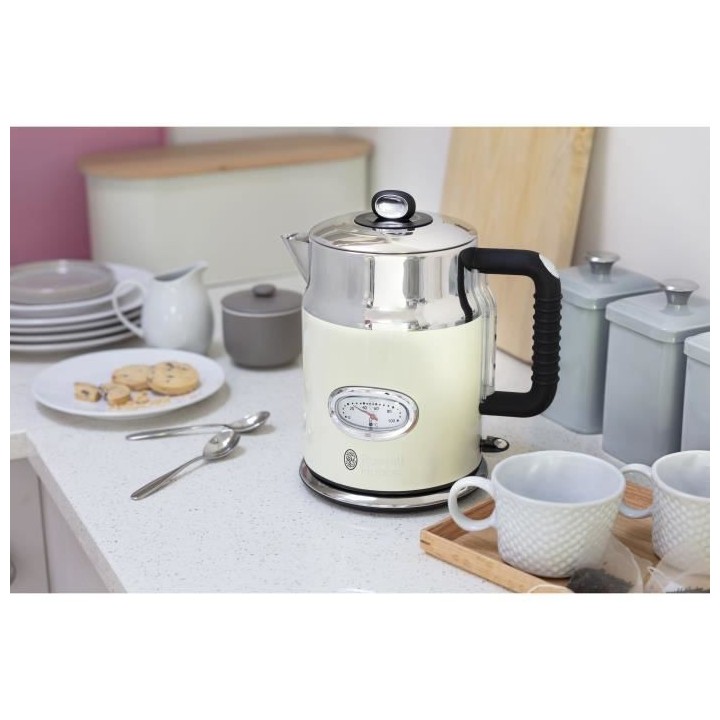 RUSSELL HOBBS 21670-70 - Bouilloire Retro - 1,7 L - 2400 W - Creme
