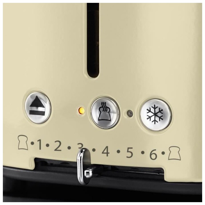 RUSSELL HOBBS 21682-56 - Toaster Retro - 2 fentes - 1300 W - Creme