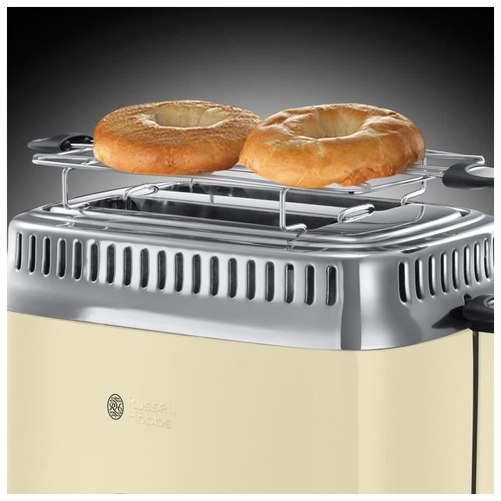RUSSELL HOBBS 21682-56 - Toaster Retro - 2 fentes - 1300 W - Creme