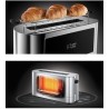 Russell Hobbs 23380-56 Toaster Grille Pain 1 Fente Spécial Baguette Elegance - Acier Chromé