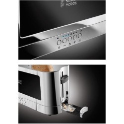 Russell Hobbs 23380-56 Toaster Grille Pain 1 Fente Spécial Baguette Elegance - Acier Chromé