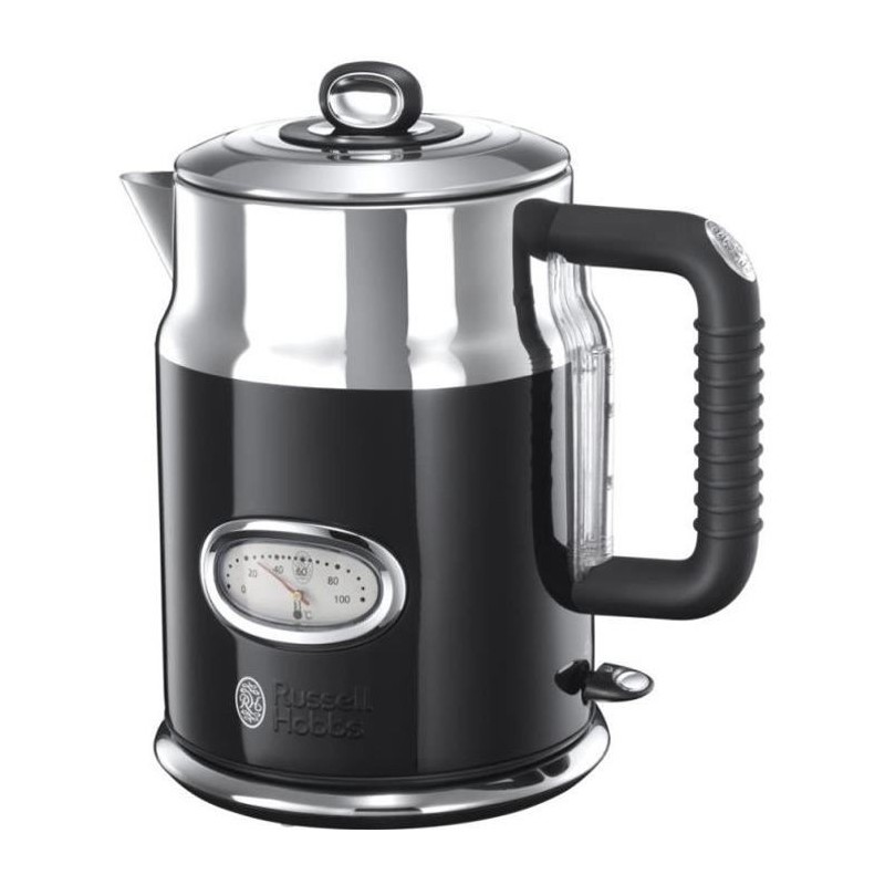 RUSSELL HOBBS 21671-70 Bouilloire Electrique 1,7L Rétro Vintage, Rapide, Niveau Eau Visible, Bec Verseur, Couvercle Amovible -