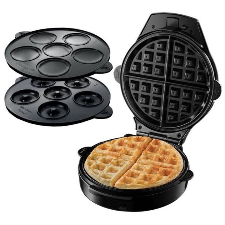 Russell Hobbs 24620-56 Gaufrier Fiesta 3en1 Plaque Gaufre Cupcake et D