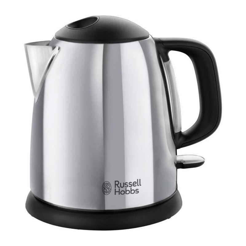 RUSSELL HOBBS 24990-70 Bouilloire Electrique Compacte 1L Victory, Ebullition Rapide, Niveau Eau Visible, Marquage Tasses, Ouvert