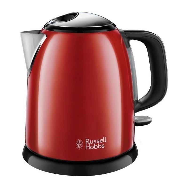 RUSSELL HOBBS 24992-70 Bouilloire Compacte Colours Plus Capacité 1 L Filtre Anti-Calcaire Amovible Lavable - Rouge