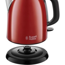 RUSSELL HOBBS 24992-70 Bouilloire Compacte Colours Plus Capacité 1 L Filtre Anti-Calcaire Amovible Lavable - Rouge