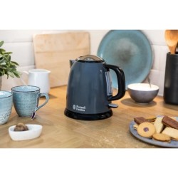 RUSSELL HOBBS 24993-70 Bouilloire Compacte Colours Plus Capacité 1 L Filtre Anti-Calcaire Amovible Lavable - Gris