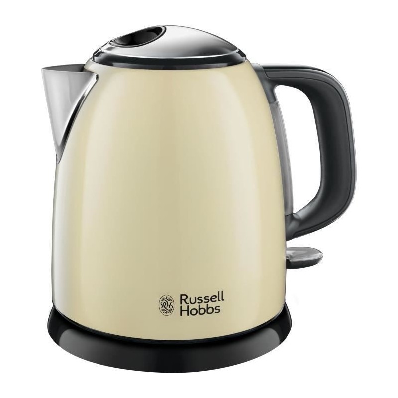 RUSSELL HOBBS 24994-70 Bouilloire 1L Compacte Colours Plus, Rapide, Filtre Anti-Calcaire Amovible, Niveau Eau Visible - Creme