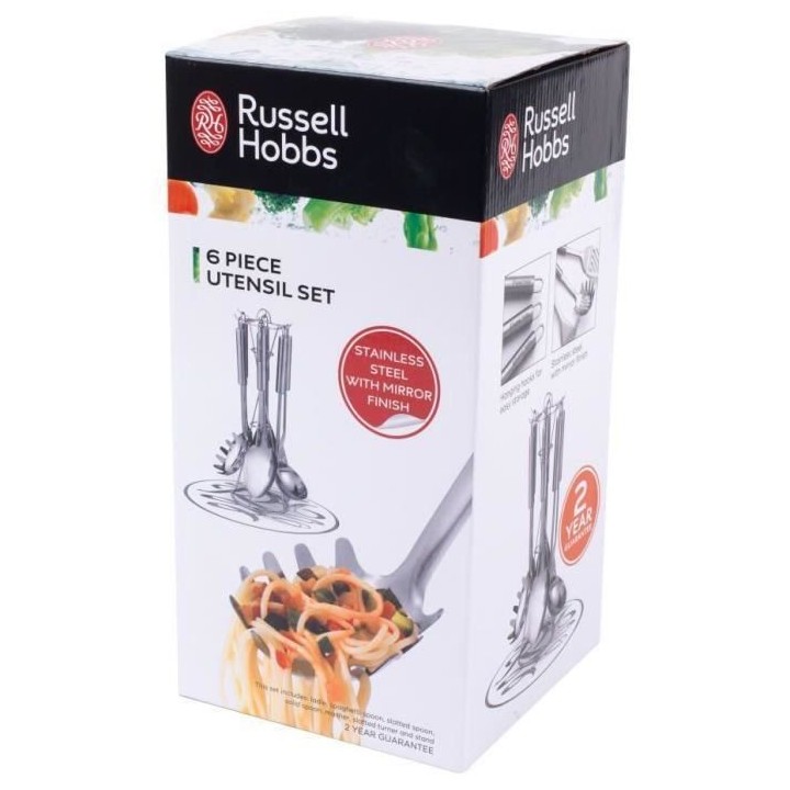 RUSSELL HOBBS RH00123EU7 - Lot de 6 ustensiles de cuisine