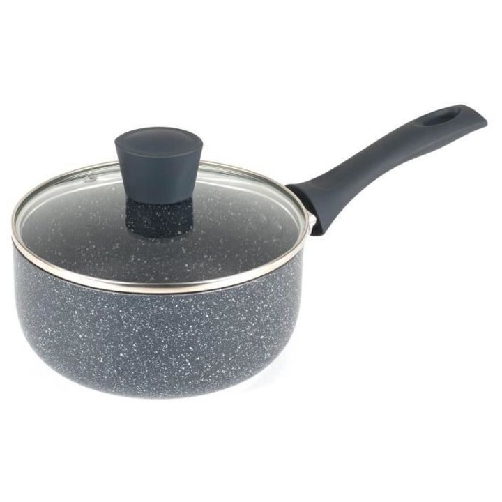 RUSSELL HOBBS RH00845EU7 - Casserole avec couvercle 18cm - Effet pierr