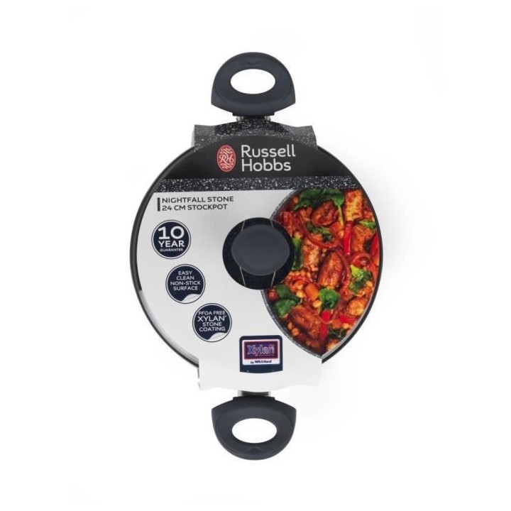 RUSSELL HOBBS RH00849EU - Faitout 24cm effet pierre