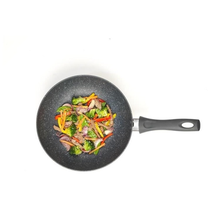 RUSSELL HOBBS RH00851EU7 - Wok 28cm effet pierre