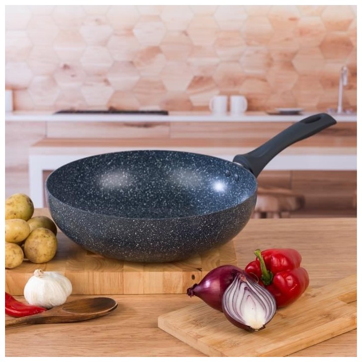 RUSSELL HOBBS RH00851EU7 - Wok 28cm effet pierre