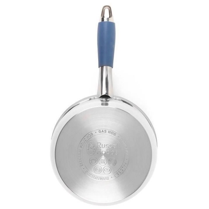 RUSSELL HOBBS RH01179EU - Lot de 3 casseroles et 2 poeles en acier ino