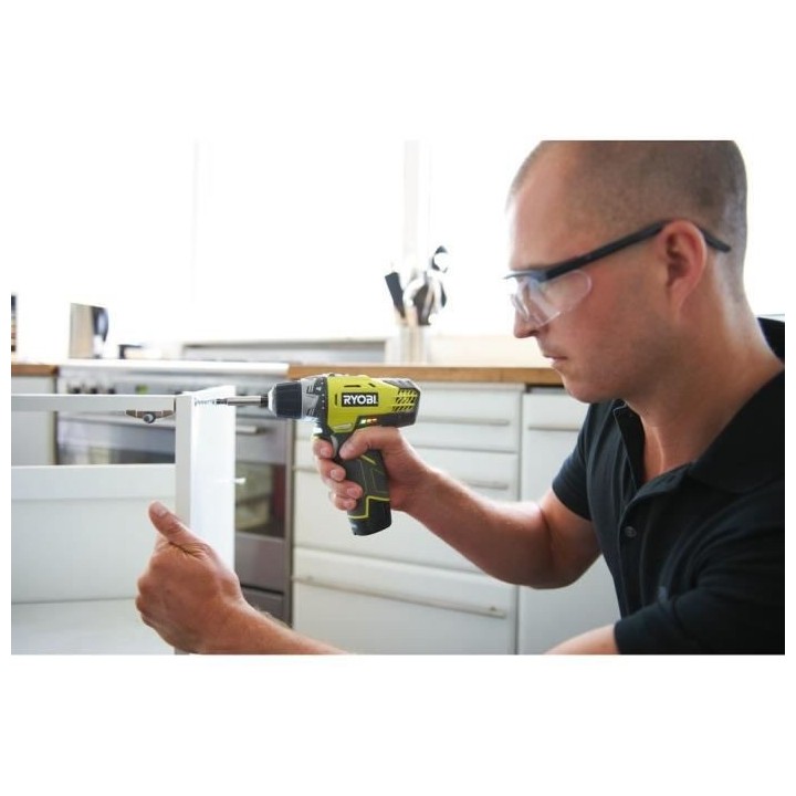 Perceuse Visseuse sans fil 12V RYOBI R12DD-220SA31 - 2 batteries de 2