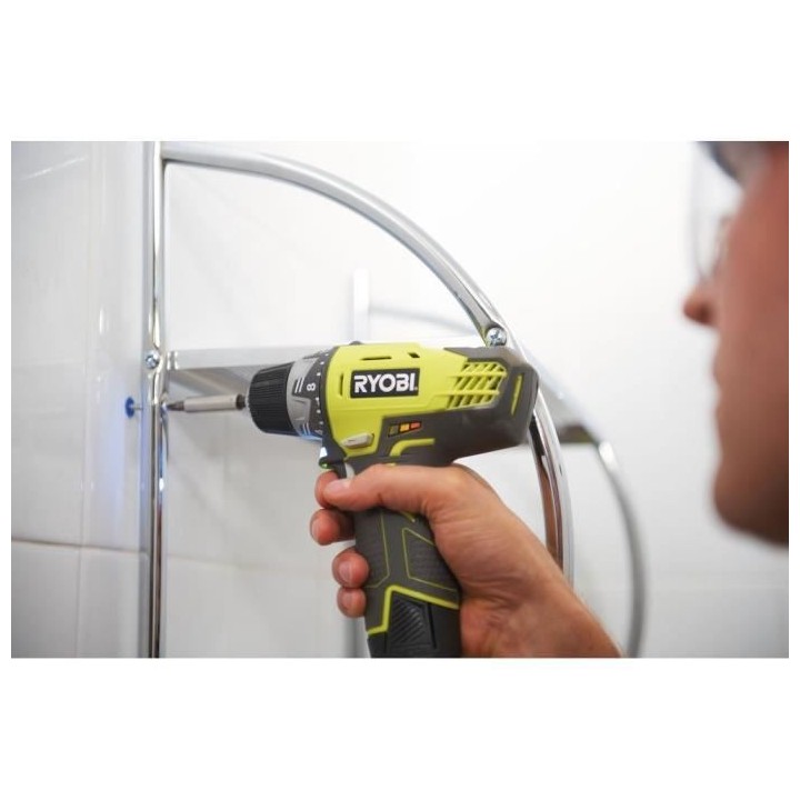 Perceuse Visseuse sans fil 12V RYOBI R12DD-220SA31 - 2 batteries de 2