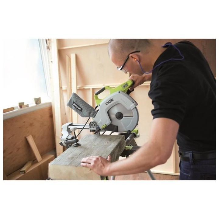 Scie a coupe d'onglets radiale électrique RYOBI 2000W 254mm EMS254L