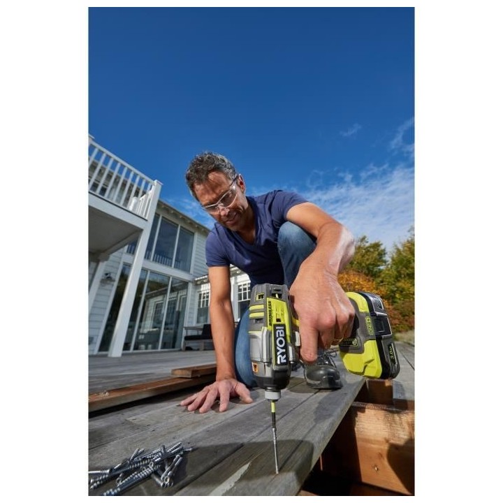 Visseuse a choc RYOBI 18V OnePlus Brushless - sans batterie ni chargeu