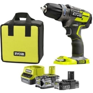 Perceuse-visseuse a percussion brushless RYOBI 18V OnePlus - 2 batteri