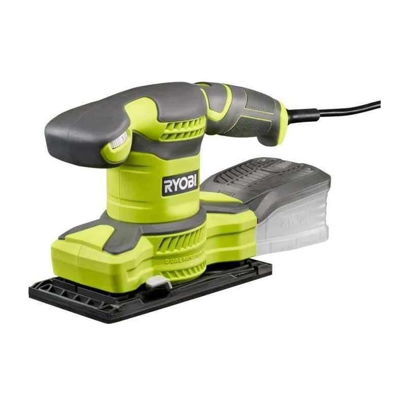 Ponceuse vibrante électrique RYOBI 280W - sac de transport - 30 abrasifs RSS280-SA30