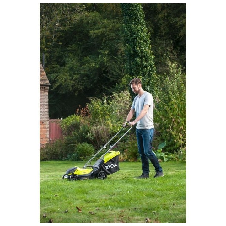 Tondeuse sur batterie 33cm de coupe RYOBI RLM18X33B40 - Livré avec 1