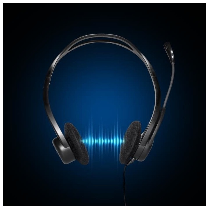 LOGITECH - Casque filaire USB - 960 - Noir