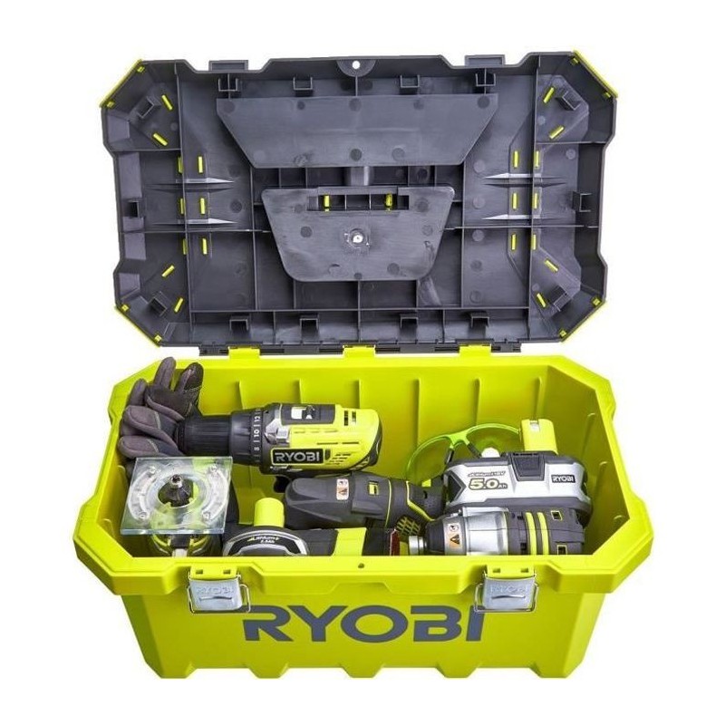 Boîte a outils 49 cm - 33 L - Attaches métal RYOBI