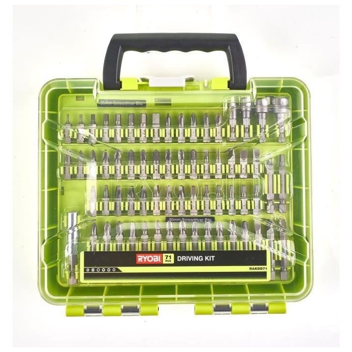 Mallette RYOBI 71 accessoires de vissage mixte RAKDD71