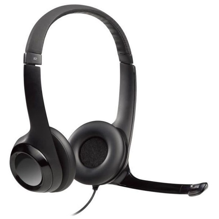 LOGITECH - Casque micro filaire USB H390 - Noir