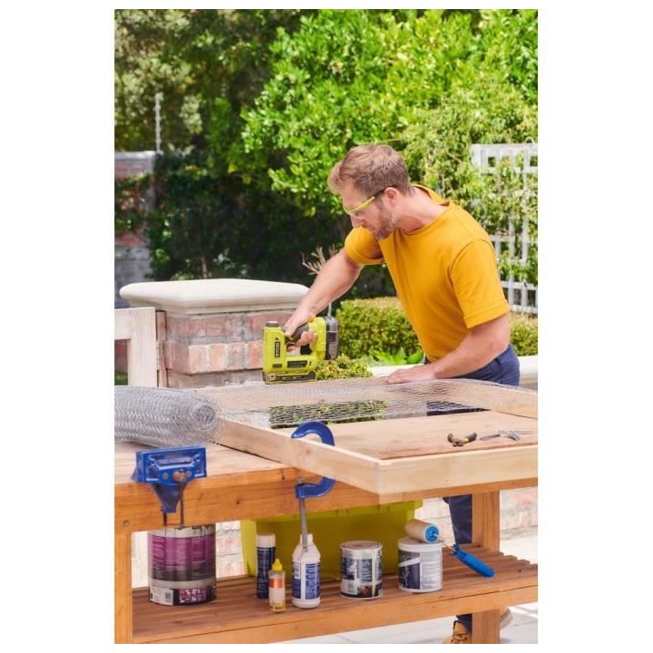 RYOBI Agrafeuse T50 18V - agrafes T50 de 6,35 a 14,3 mm